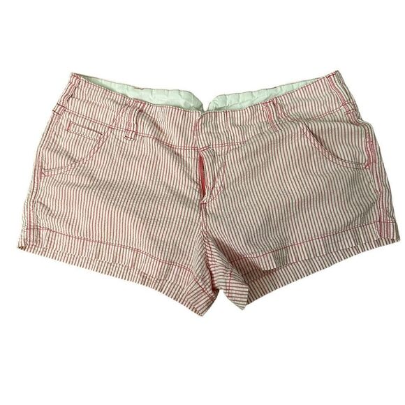 Roxy ~ Pink and White Striped Shorts ~ size 13 - Picture 1 of 8